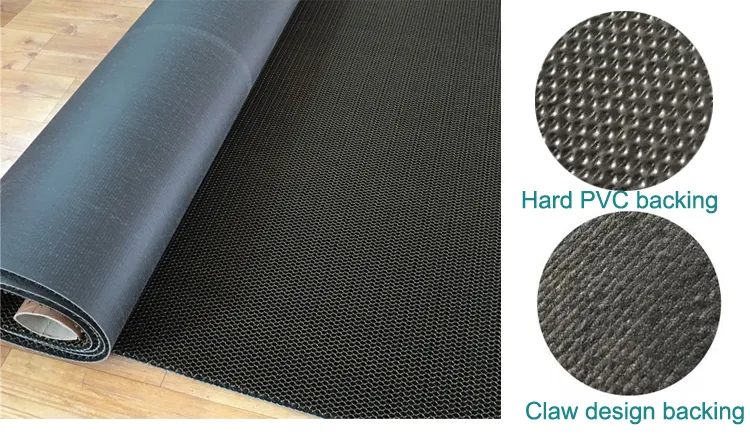 1.2X15m Anti Slip Dust Scraper PVC Elastic King Mesh Carpet