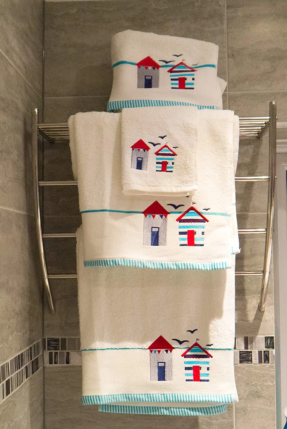 100% Cotton Embroidered Hotel Towel Set for Beach Bath Hand Face Hotel