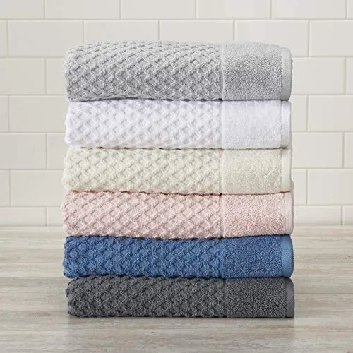 100% Cotton Luxury Absorbent Quick-Dry Textured Bath Hand Washcloths Towel