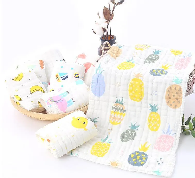 100% Cotton Premium Super Soft 6 Layers Newborn Muslin Cotton Gauze Warm Baby Bath Towels Baby Children Blanket Suitable for Baby′s Delicate Skin