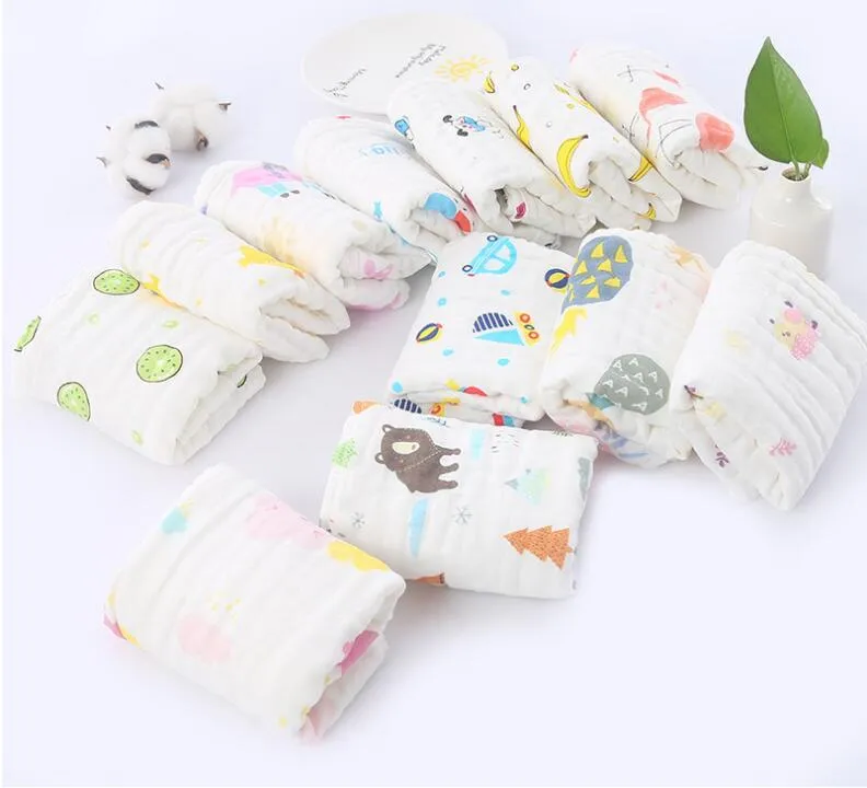 100% Cotton Premium Super Soft 6 Layers Newborn Muslin Cotton Gauze Warm Baby Bath Towels Baby Children Blanket Suitable for Baby′s Delicate Skin