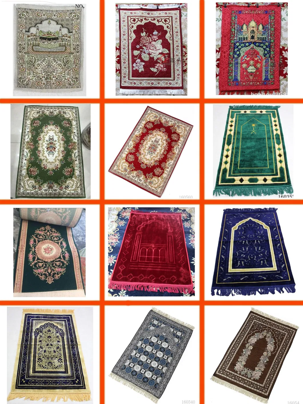 2020 New Design Muslim Prayer Rug with Compass Polyester Prayer Mat Carved Design Print Prayer Mat Supplier Islamic Carpet Mat Factory