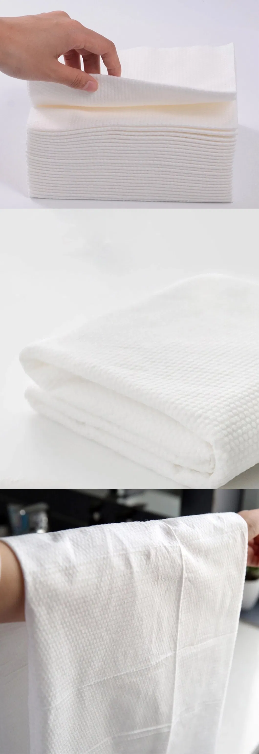 2021 Hot Sales Disposable Bath Towel 140*70cm White Disposable Hair Salon Towels