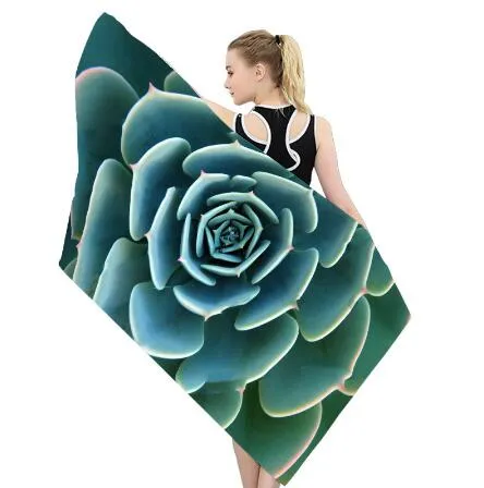 300GSM Soft Towel Custom Print Bath Towel Microfiber Beach Towel