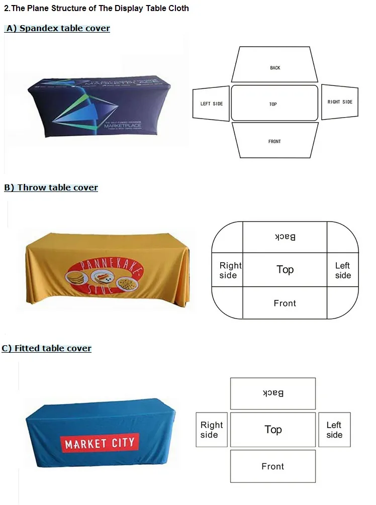 8FT Loose Rectangle Table Linen
