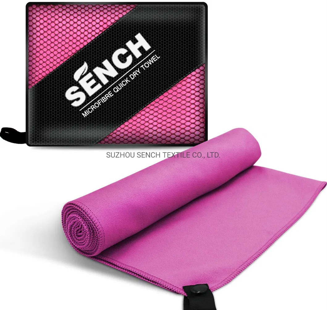 Absorbent Gym Sports Towel by 88%Polyester 12%Polyamide Microfiber