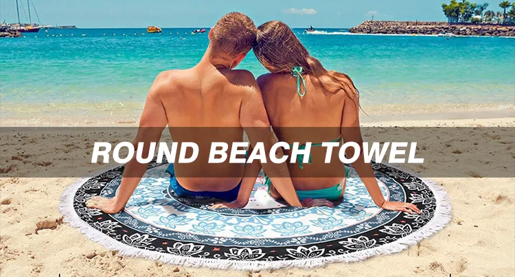 America National Flag Microfiber Circular Pool Beach Towel 300GSM