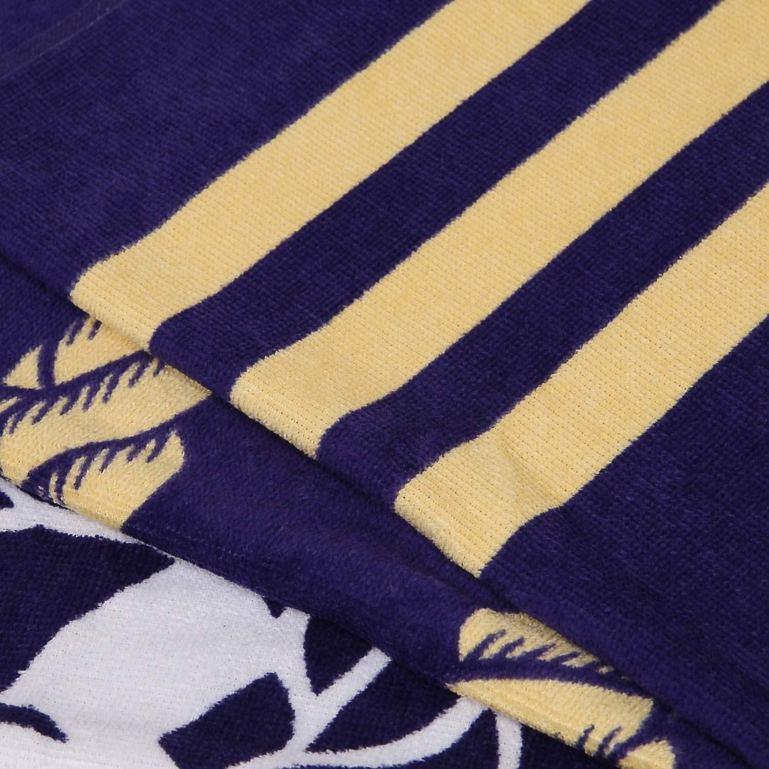 Anchor Navy Blue 100% Cotton Beach Towel