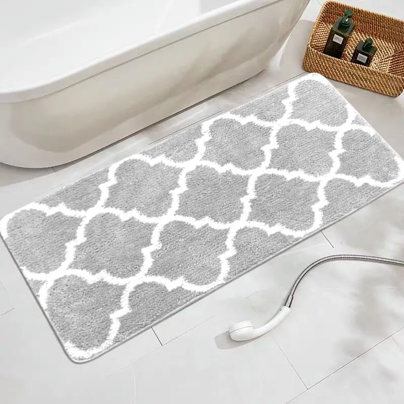 Anti Slip and Water Absorbing Rug Simple Graceful Bath Mat for Bathroom