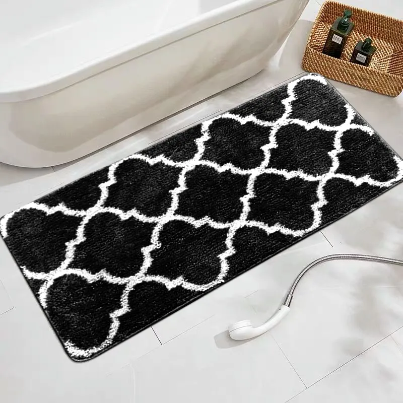 Anti Slip and Water Absorbing Rug Simple Graceful Bath Mat for Bathroom
