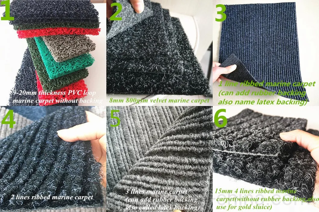 Anti UV Premio Velvet Carpet Grey Marine Deck Carpet for Boat