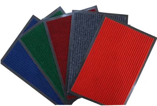 Antislip Rib Strip 3D Custom Polyester Door Mat with PVC Backing
