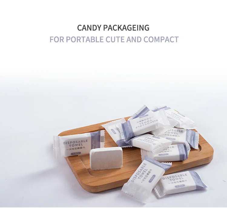 Biodegradable Magic Candies Compressed Towel Face Bath Towel