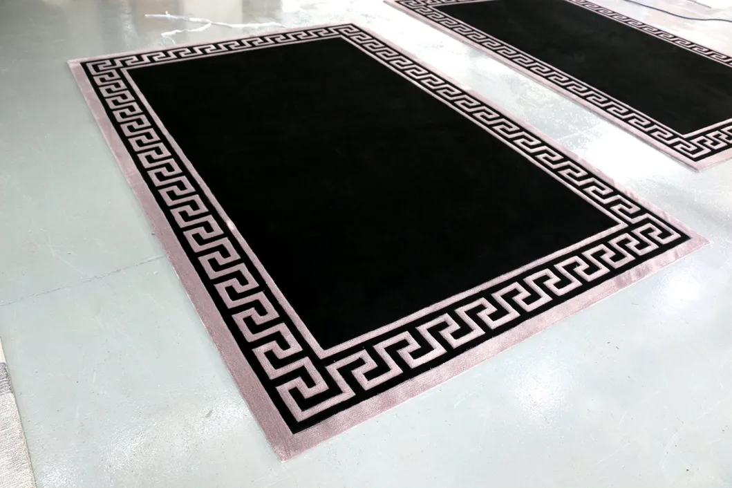 Black White Persia Carpets Floor Carpet Wool Rugs Area Rug