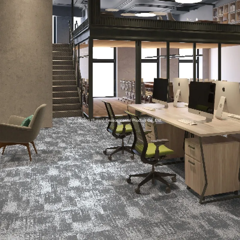 CFS-a3E-2021 Newly Design Multi-Level Loop Tufted Commercial Modular Carpet Tile