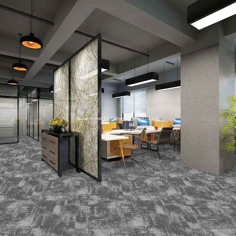 CFS-a3E-2021 Newly Design Multi-Level Loop Tufted Commercial Modular Carpet Tile