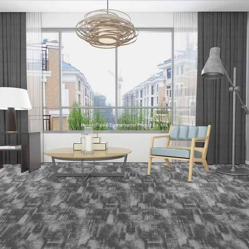 CFS-a3E-2021 Newly Design Multi-Level Loop Tufted Commercial Modular Carpet Tile