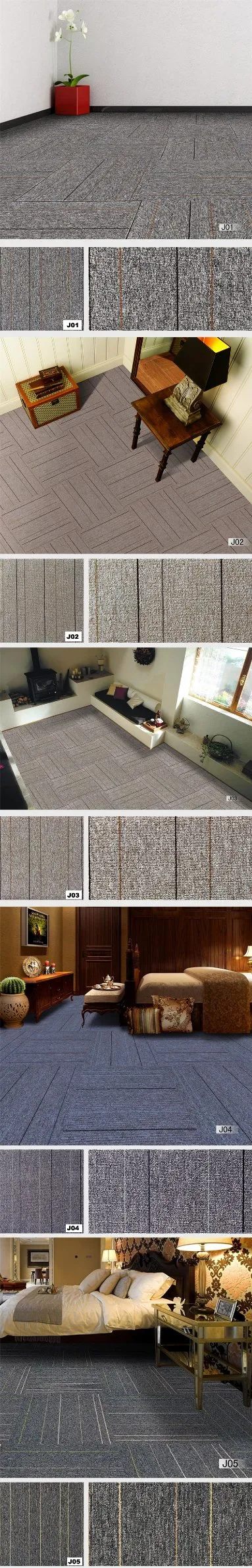 China Hotel Carpet Supplier PP Heavy Traffic Carpet Tile for Commercial Office