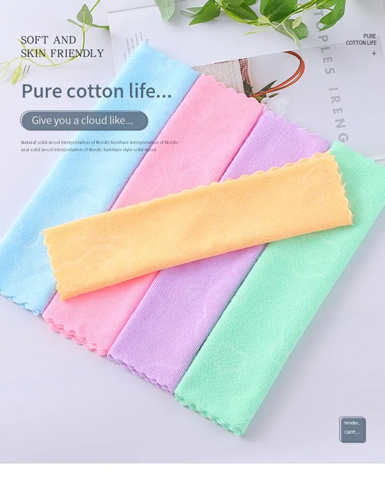 Cleaning Cloth Not Contaminated Oil Strong Water Absorbent Dish Cloth Rag Kitchen