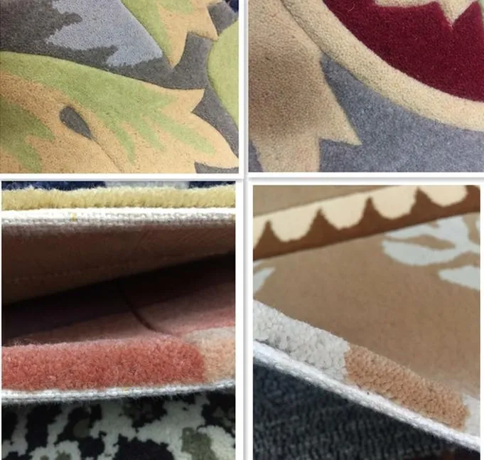 Customized Hand Tufted Calssic Versace Design Wool Carpet Tiles for Praying