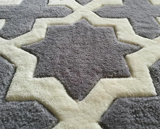 Customized Hand Tufted Calssic Versace Design Wool Carpet Tiles for Praying