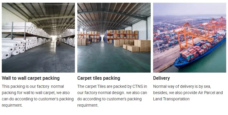 DC160 Movable Modular Soundproof Commercial Carpet Office Carpet Home Hotel Carpet Tiles PP Surface Thick Non-Woven Backing Corridor Carpet