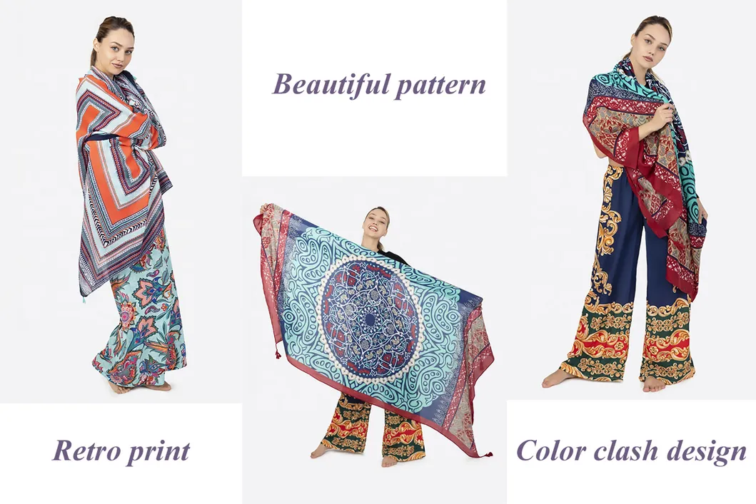 Ethnic Style Large Size Quick-Drying Beach Towel Beach Shawl