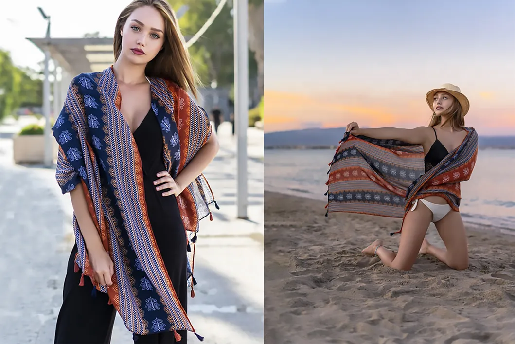 Ethnic Style Large Size Quick-Drying Beach Towel Beach Shawl