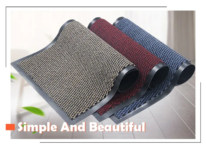 Factory Price Polypropylene Doormat Carpet with PVC Backing Outdoor Super Absorbent Doormat Prayer Anti-Slip Door Floor Bath