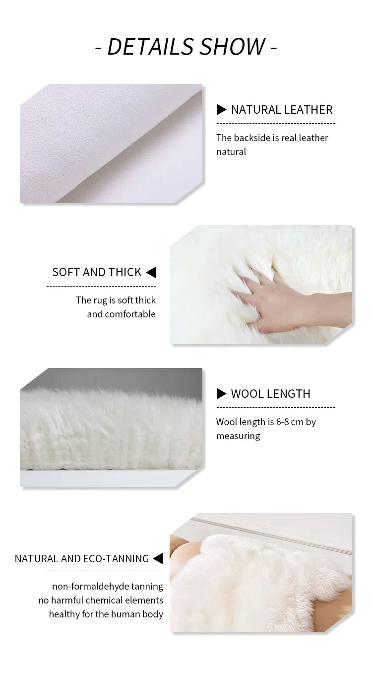 Factory Price Real Sheepskin Rug