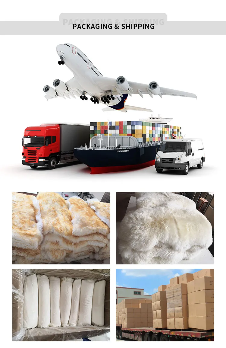 Factory Price Real Sheepskin Rug