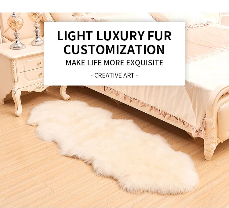 Factory Price Real Sheepskin Rug