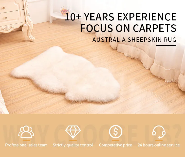Factory Price Real Sheepskin Rug