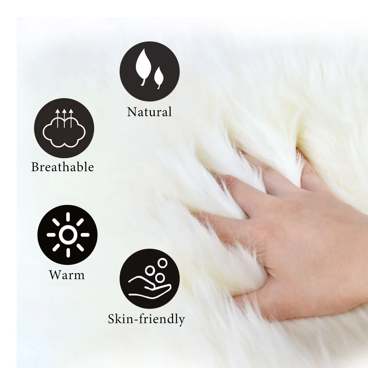 Factory Price Real Sheepskin Rug