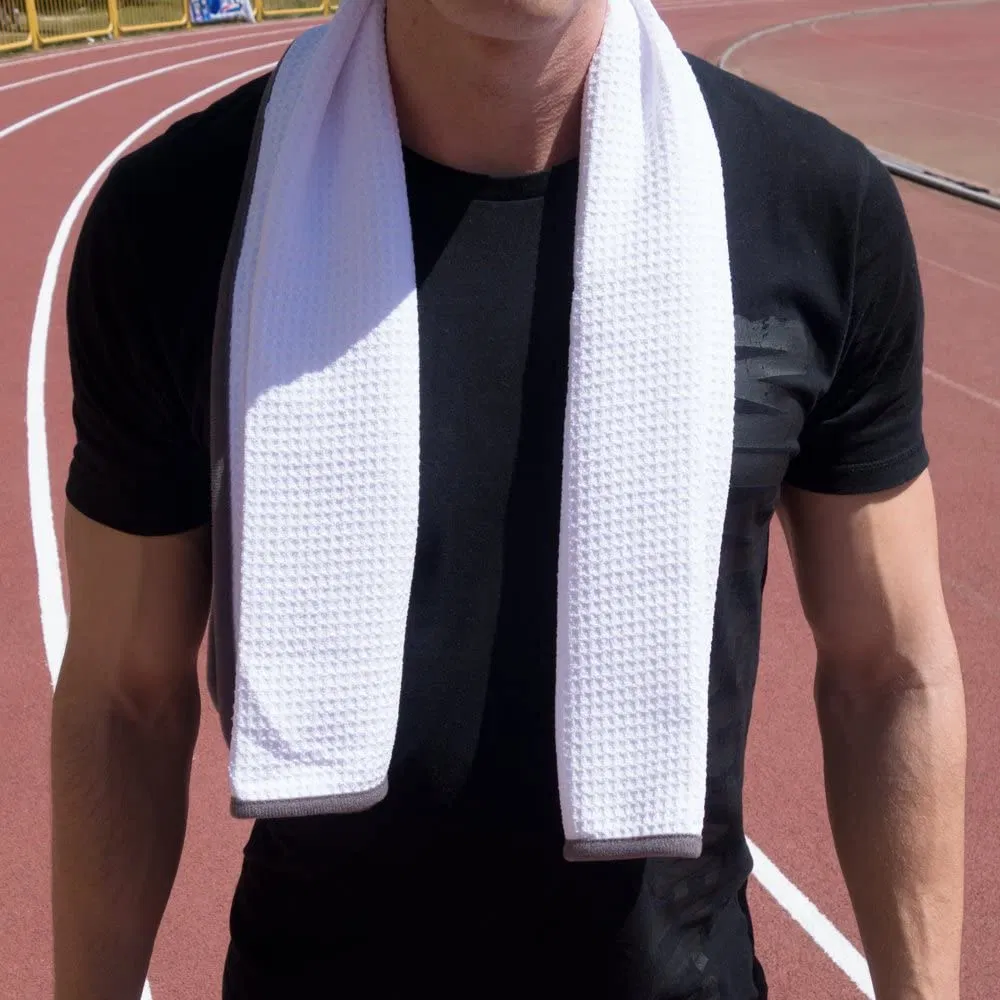 Fitness Gym Towels (2 Pack) for Workout, Sports and Exercise - Soft, Lightweight, Quick-Drying, Odor-Free - by Desired Body