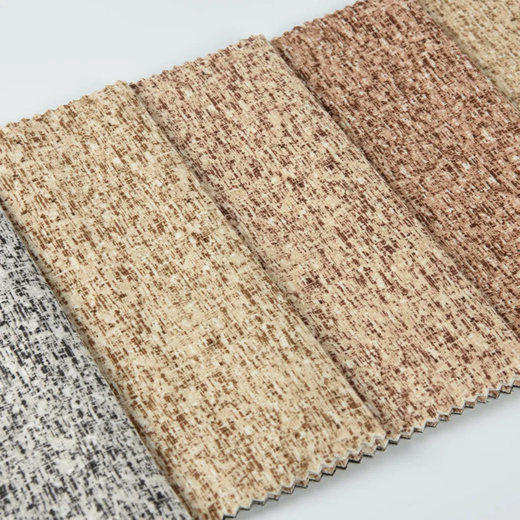 Furniture Decorative Polyester Flocking Sofa Fabric