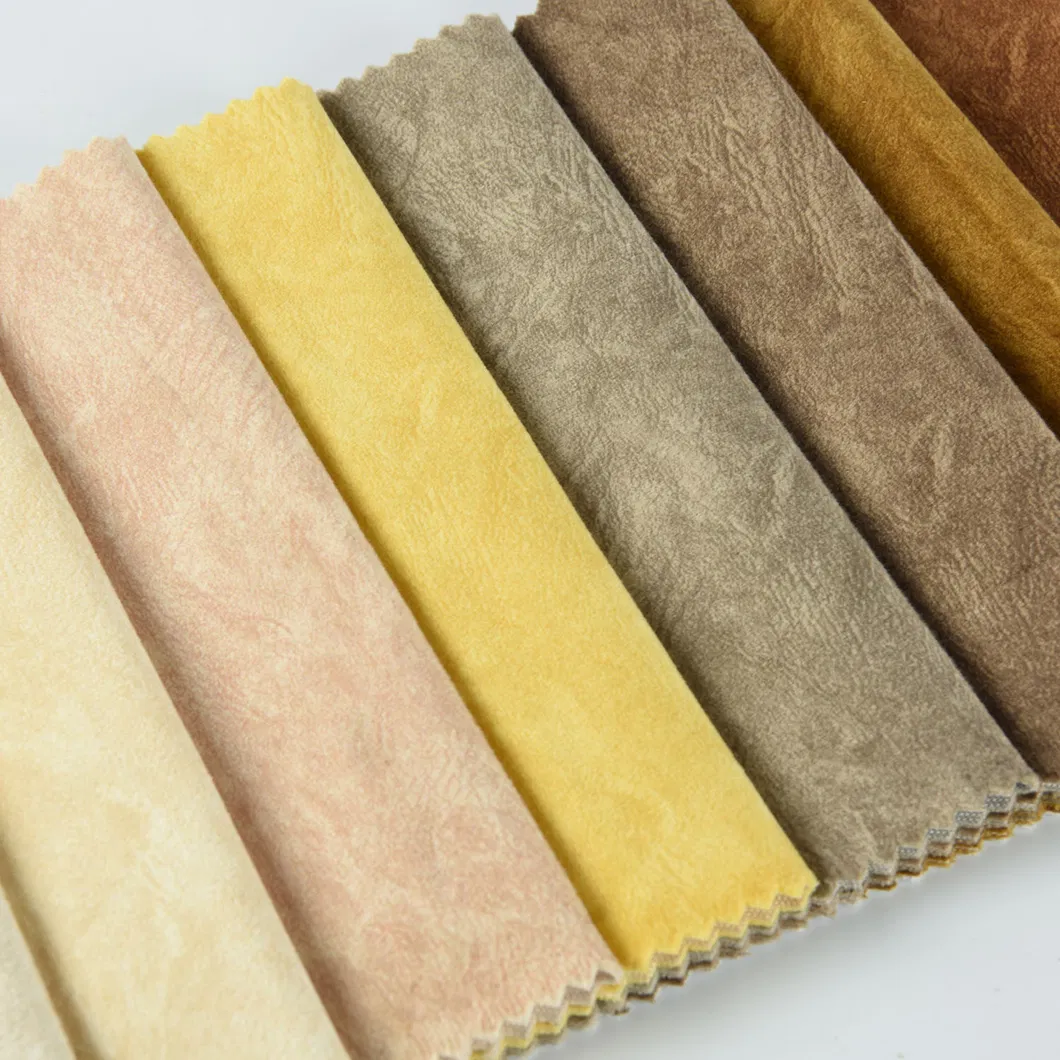 Furniture Decorative Polyester Flocking Sofa Fabric