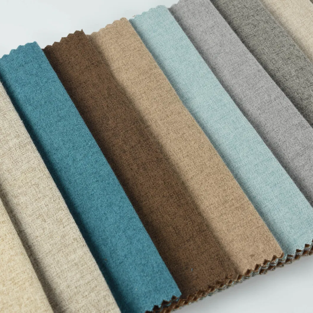 Furniture Decorative Polyester Flocking Sofa Fabric