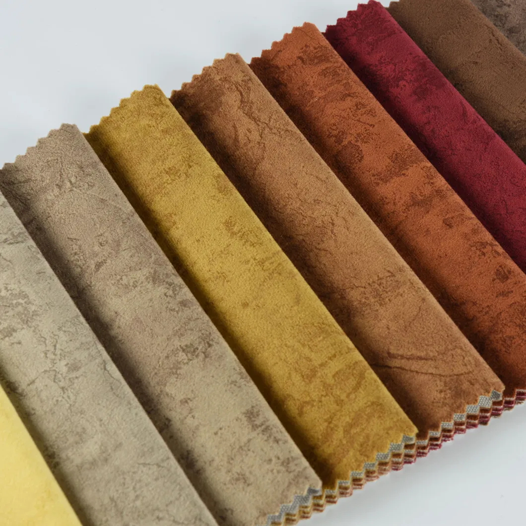 Furniture Decorative Polyester Flocking Sofa Fabric