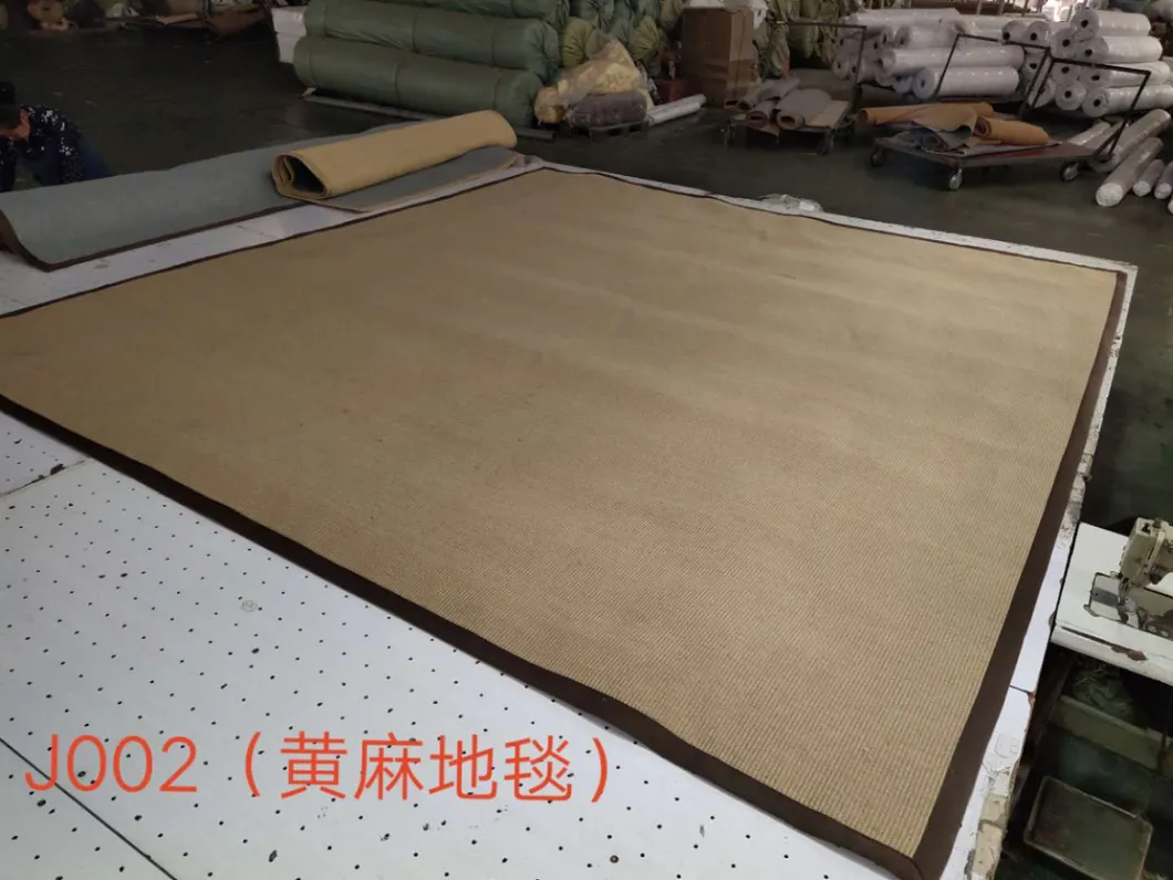 Herringbone Pattern Sisal Carpet Eco-Friendly and Stain-Resistant Carpet