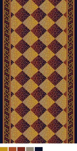 High Grade Axminster Woven Wall to Wall Wool Hotel Carpet