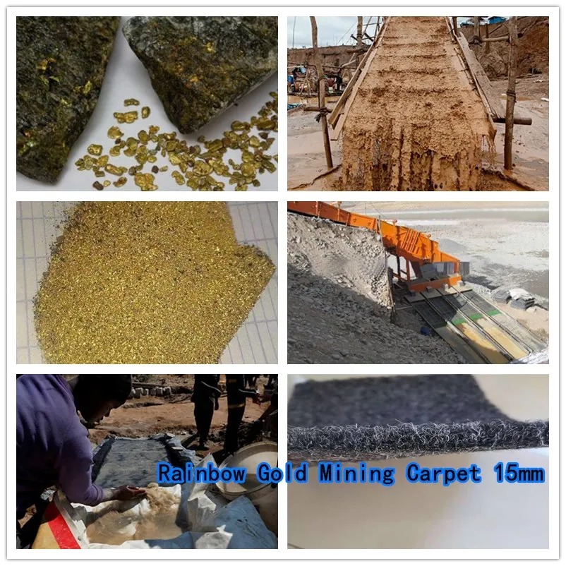 High Quality PE Gold Mining Carpet Gold Rush Carpet Gold Washing Carpet for Panning