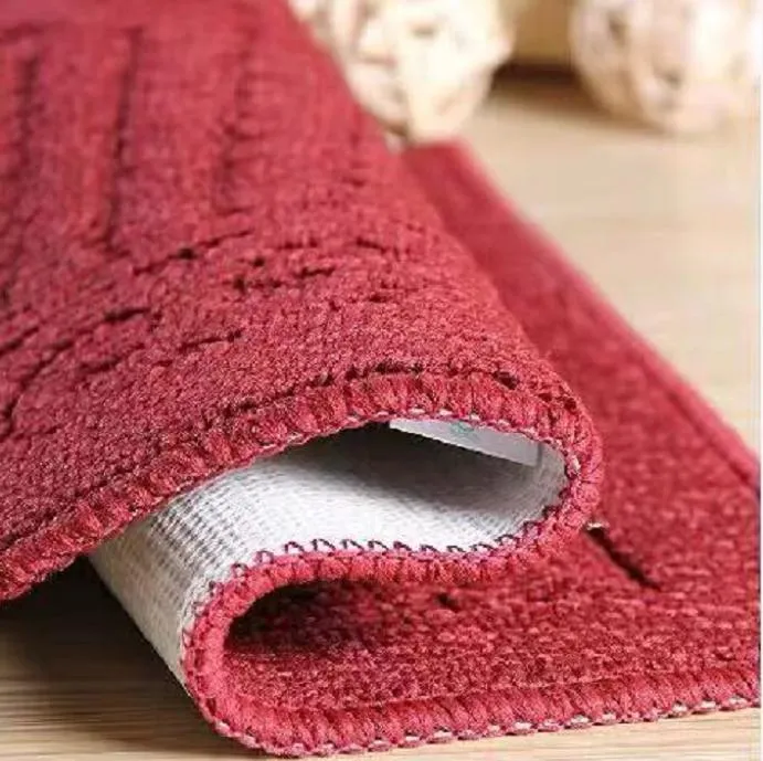 High Quality Solid PP Jacquard Non Slip Latex Kitchen Indoor Mat