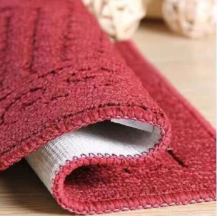 High Quality Solid PP Jacquard Non Slip Latex Kitchen Indoor Mat