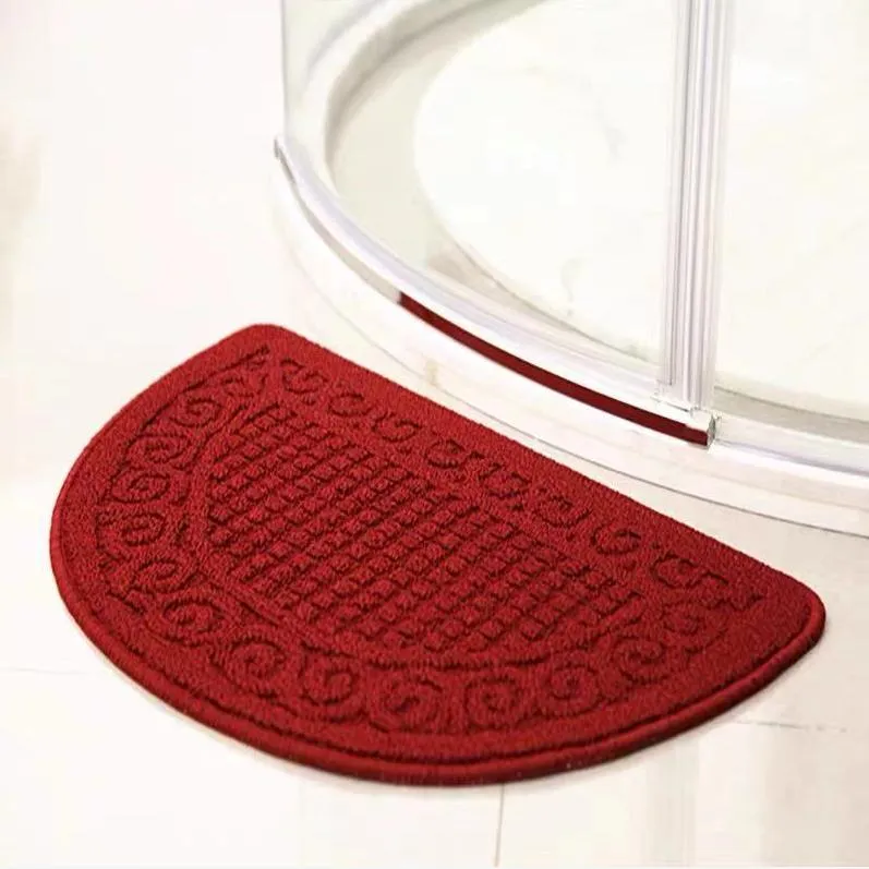 High Quality Solid PP Jacquard Non Slip Latex Kitchen Indoor Mat