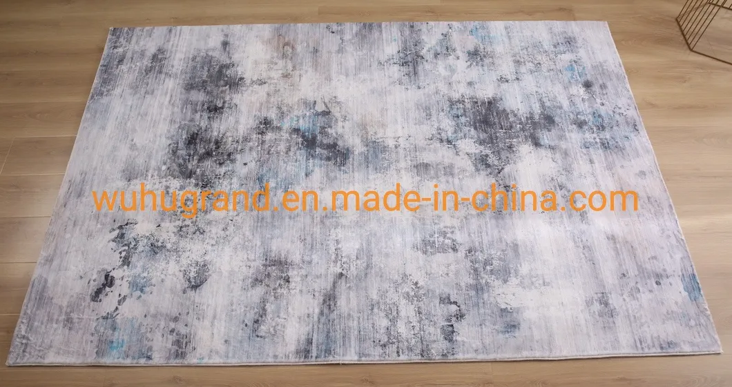 Hot Selling Faux Rabbit Fur Rug Digital Printed Modern Design Area Rug for Home Living Room