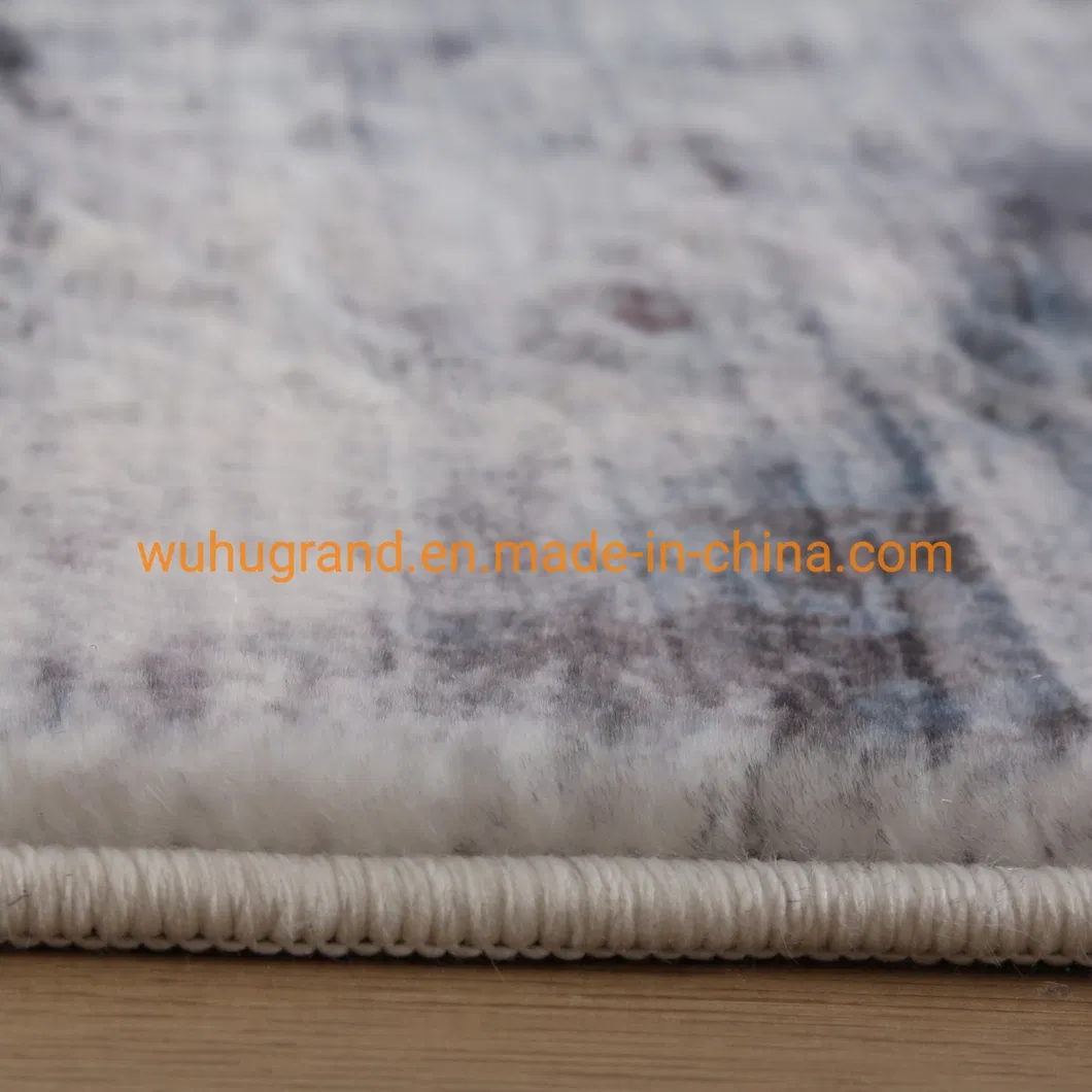 Hot Selling Faux Rabbit Fur Rug Digital Printed Modern Design Area Rug for Home Living Room