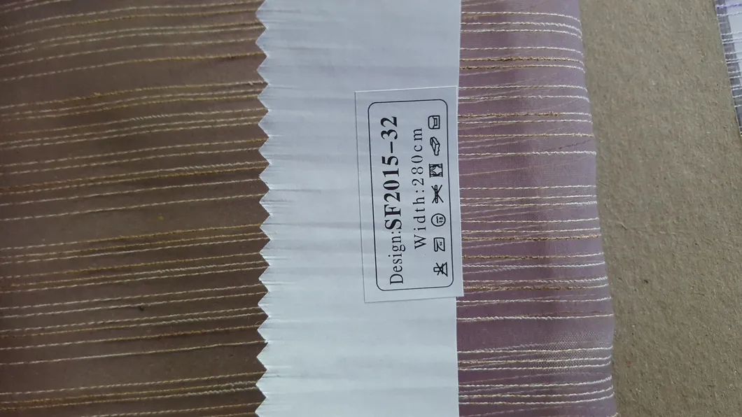 Hotel Bar Stripe Organza Voile Sheer Curtain Fabric 0082134