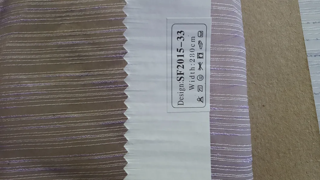 Hotel Bar Stripe Organza Voile Sheer Curtain Fabric 0082134