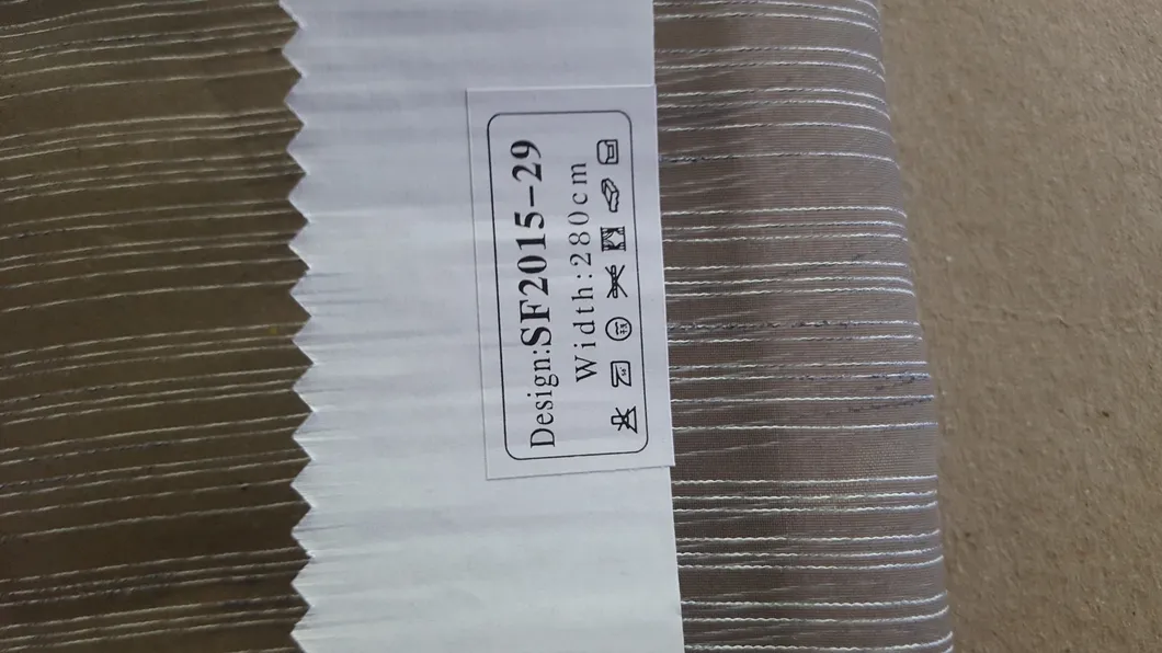 Hotel Stripe Organza Voile Sheer Curtain Fabric 0082133